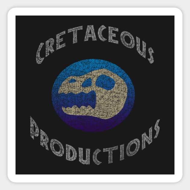 Cretaceous Productions Sticker by possumtees